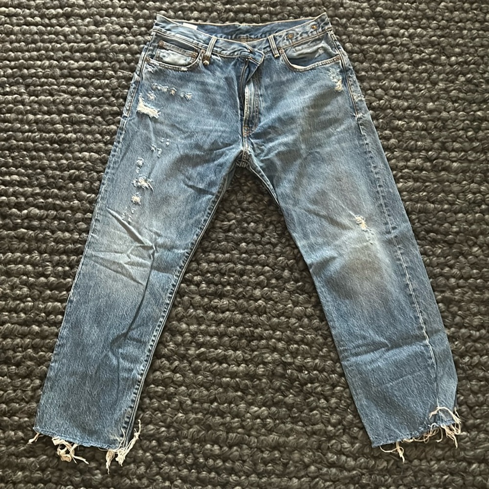 R13 distressed jeans